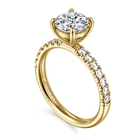 Gabriel & Co 7.4 Engagement Ring 14K Yellow Gold Contemporary ER16572R6Y44JJ