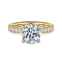 Gabriel & Co 8 Engagement Ring 14K Gold Contemporary ER16572R8M44JJ