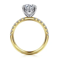 Gabriel & Co 8 Engagement Ring 14K Gold Contemporary ER16572R8M44JJ