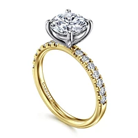 Gabriel & Co 8 Engagement Ring 14K Gold Contemporary ER16572R8M44JJ