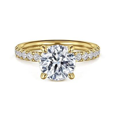 Gabriel & Co 8 Engagement Ring 14K Yellow Gold Contemporary ER16572R8Y44JJ