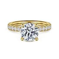 Gabriel & Co 8 Engagement Ring 14K Yellow Gold Contemporary ER16572R8Y44JJ