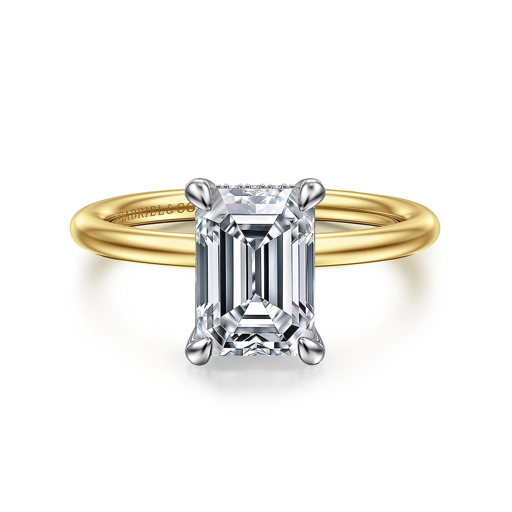 Gabriel & Co 8.5X6 Engagement Ring 14K Gold Classic ER16619E8M44JJ