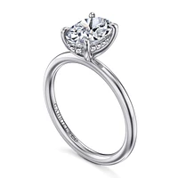Gabriel & Co 9X6 Engagement Ring 14K White Gold Classic ER16619O6W44JJ