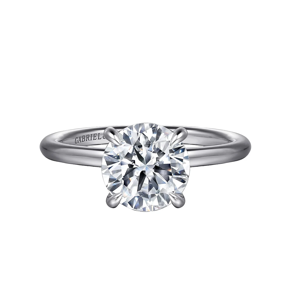 Gabriel & Co 8 Engagement Ring 14K White Gold Classic ER16619R8W44JJ
