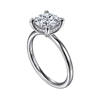 Gabriel & Co 8 Engagement Ring 14K White Gold Classic ER16619R8W44JJ