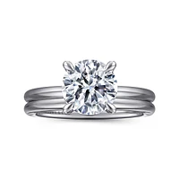 Gabriel & Co 8 Engagement Ring 14K White Gold Classic ER16619R8W44JJ
