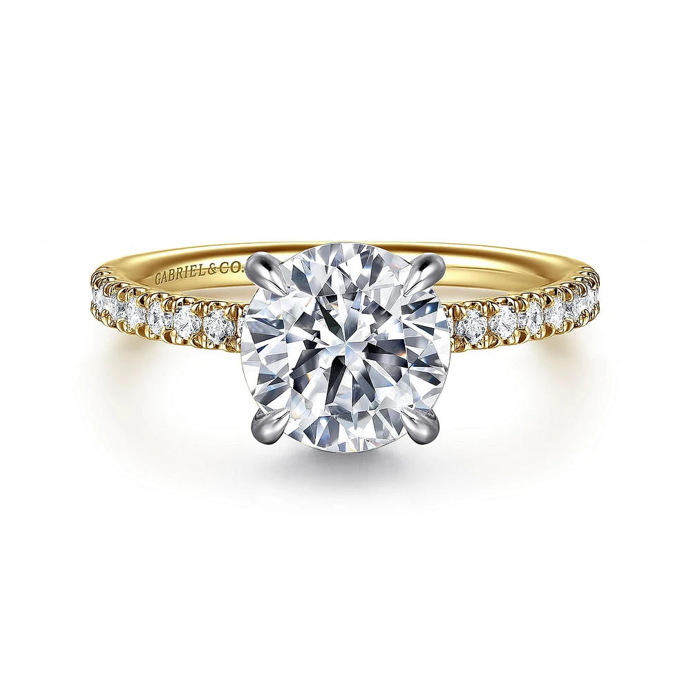 Gabriel & Co 8 Engagement Ring 14K Gold Classic ER16620R8M44JJ