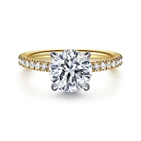 Gabriel & Co 8 Engagement Ring 14K Gold Classic ER16620R8M44JJ