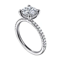 Gabriel & Co 8 Engagement Ring 14K White Gold Classic ER16620R8W44JJ