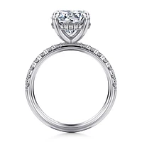 Gabriel & Co 9 Engagement Ring 14K White Gold Classic ER16621R12W44JJ