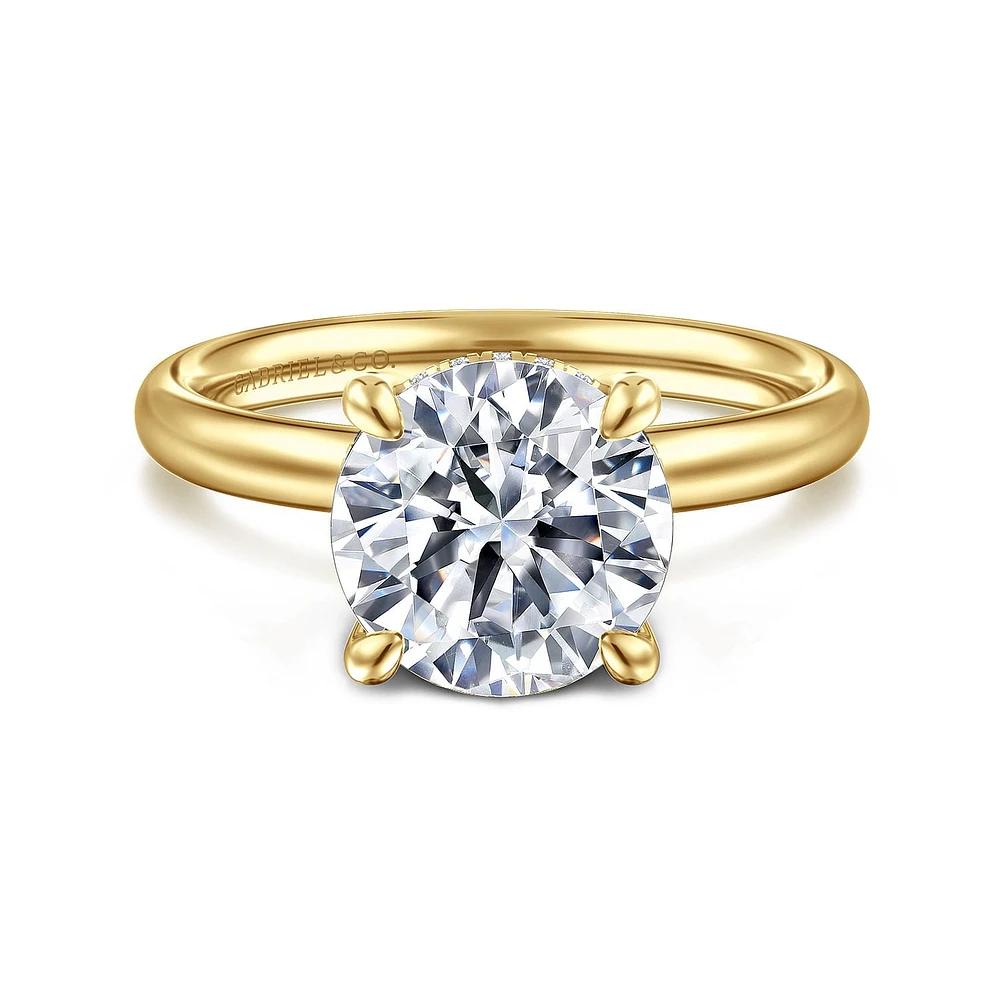 Gabriel & Co 8.5 Engagement Ring 14K Yellow Gold Classic ER16622R10Y44JJ