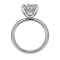 Gabriel & Co 9 Engagement Ring 14K White Gold Classic ER16622R12W44JJ
