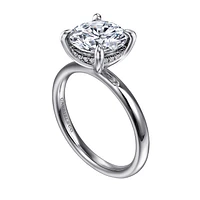 Gabriel & Co 9 Engagement Ring 14K White Gold Classic ER16622R12W44JJ