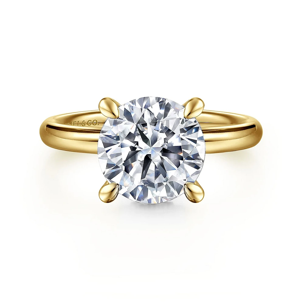Gabriel & Co 9 Engagement Ring 14K Yellow Gold Classic ER16622R12Y44JJ