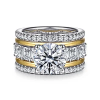Gabriel & Co 9 Engagement Ring 14K Gold Contemporary ER16642R12M44JJ