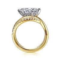 Gabriel & Co 13X6.5 Engagement Ring 14K Gold Contemporary ER16643M8M44JJ