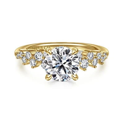 Gabriel & Co 7.4 Engagement Ring 14K Yellow Gold Starlight ER16665R6Y44JJ
