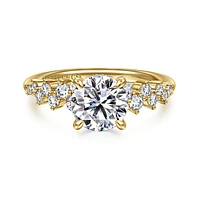 Gabriel & Co 7.4 Engagement Ring 14K Yellow Gold Starlight ER16665R6Y44JJ