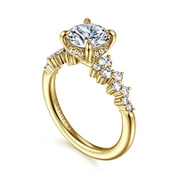 Gabriel & Co 7.4 Engagement Ring 14K Yellow Gold Starlight ER16665R6Y44JJ