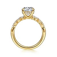 Gabriel & Co 8 Engagement Ring 14K Yellow Gold Starlight ER16665R8Y44JJ