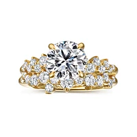 Gabriel & Co 8 Engagement Ring 14K Yellow Gold Starlight ER16665R8Y44JJ