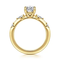 Gabriel & Co 9X6 Engagement Ring 14K Yellow Gold Starlight ER16666O6Y44JJ