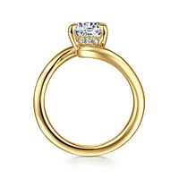Gabriel & Co 10.5X7 Engagement Ring 14K Yellow Gold Bujukan ER16667O8Y44JJ