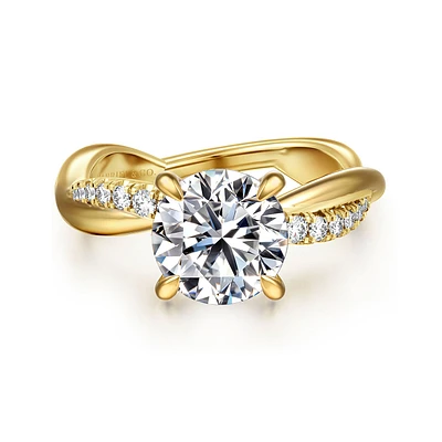 Gabriel & Co 8 Engagement Ring 14K Yellow Gold Contemporary ER16669R8Y44JJ