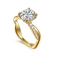 Gabriel & Co 8 Engagement Ring 14K Yellow Gold Contemporary ER16669R8Y44JJ