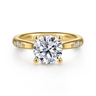 Gabriel & Co 8 Engagement Ring 14K Yellow Gold Contemporary ER16670R8Y44JJ