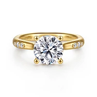 Gabriel & Co 8 Engagement Ring 14K Yellow Gold Contemporary ER16670R8Y44JJ