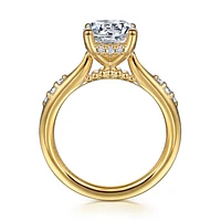Gabriel & Co 8 Engagement Ring 14K Yellow Gold Contemporary ER16670R8Y44JJ