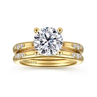 Gabriel & Co 8 Engagement Ring 14K Yellow Gold Contemporary ER16670R8Y44JJ