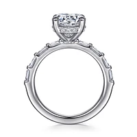 Gabriel & Co 8 Engagement Ring 14K White Gold Contemporary ER16674R8W44JJ