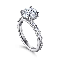 Gabriel & Co 8 Engagement Ring 14K White Gold Contemporary ER16674R8W44JJ