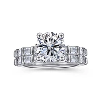 Gabriel & Co 8 Engagement Ring 14K White Gold Contemporary ER16674R8W44JJ