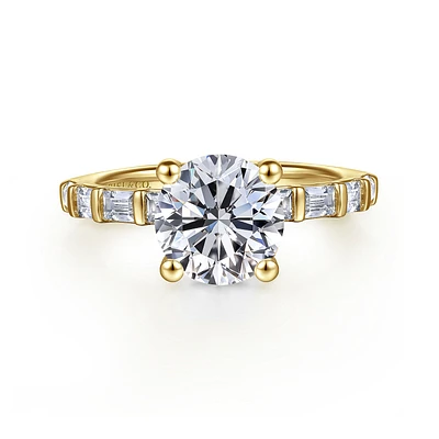 Gabriel & Co 8 Engagement Ring 14K Yellow Gold Contemporary ER16674R8Y44JJ