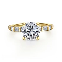 Gabriel & Co 8 Engagement Ring 14K Yellow Gold Contemporary ER16674R8Y44JJ