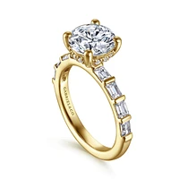 Gabriel & Co 8 Engagement Ring 14K Yellow Gold Contemporary ER16674R8Y44JJ