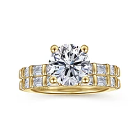 Gabriel & Co 8 Engagement Ring 14K Yellow Gold Contemporary ER16674R8Y44JJ