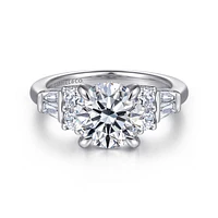 Gabriel & Co 8 Engagement Ring 14K White Gold Contemporary ER16675R8W44JJ