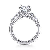 Gabriel & Co 8 Engagement Ring 14K White Gold Contemporary ER16675R8W44JJ