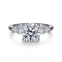 Gabriel & Co 8 Engagement Ring 14K White Gold Contemporary ER16676R8W44JJ