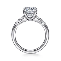 Gabriel & Co 8 Engagement Ring 14K White Gold Contemporary ER16676R8W44JJ