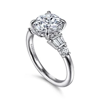 Gabriel & Co 8 Engagement Ring 14K White Gold Contemporary ER16676R8W44JJ