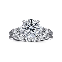 Gabriel & Co 8 Engagement Ring 14K White Gold Contemporary ER16676R8W44JJ