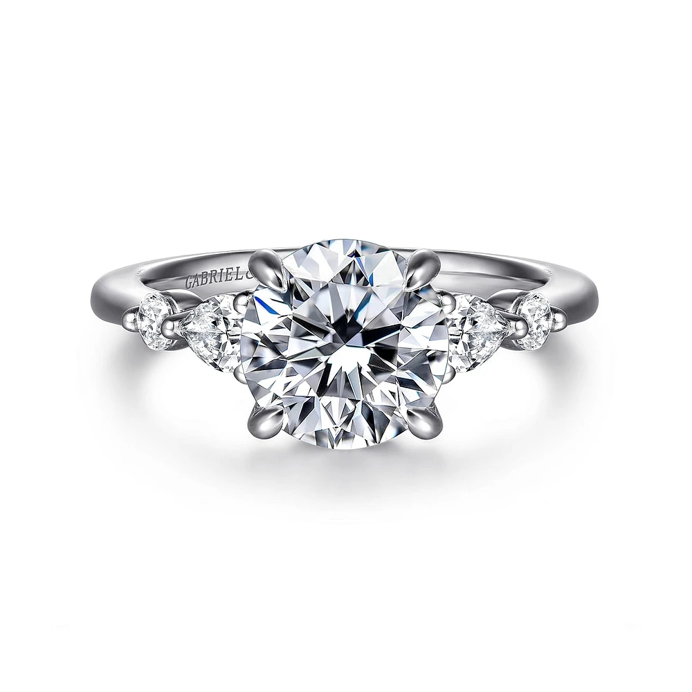 Gabriel & Co 8 Engagement Ring 14K Two-Tone Gold Contemporary ER16677R8T44JJ