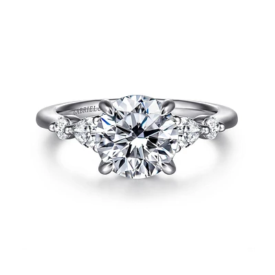 Gabriel & Co 8 Engagement Ring 14K Two-Tone Gold Contemporary ER16677R8T44JJ