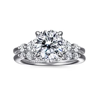 Gabriel & Co 8 Engagement Ring 14K Two-Tone Gold Contemporary ER16677R8T44JJ